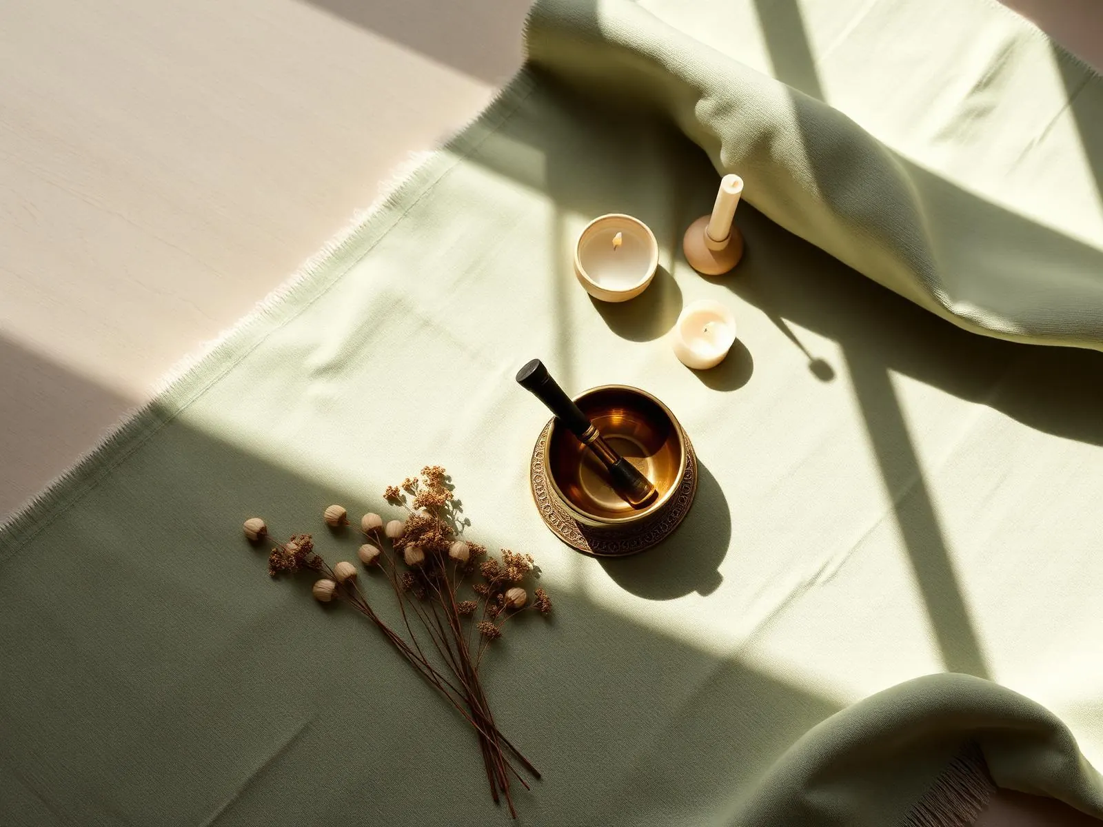 Handen die het energetische lichaam houden tijdens kundalini awakening